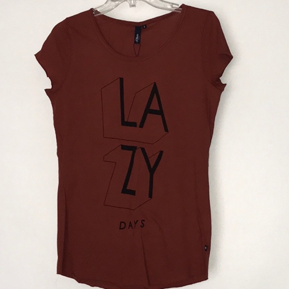 2 NWT LAZY DAYS T-SHIRTS SIZE SMALL OLIVER Z39-35 - Picture 4 of 7